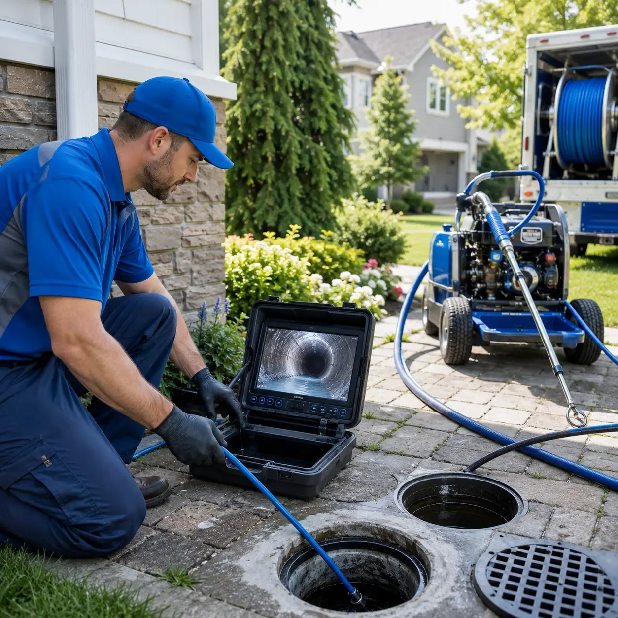 Outdoor drain cleaning professionals serving Farmersville, OH